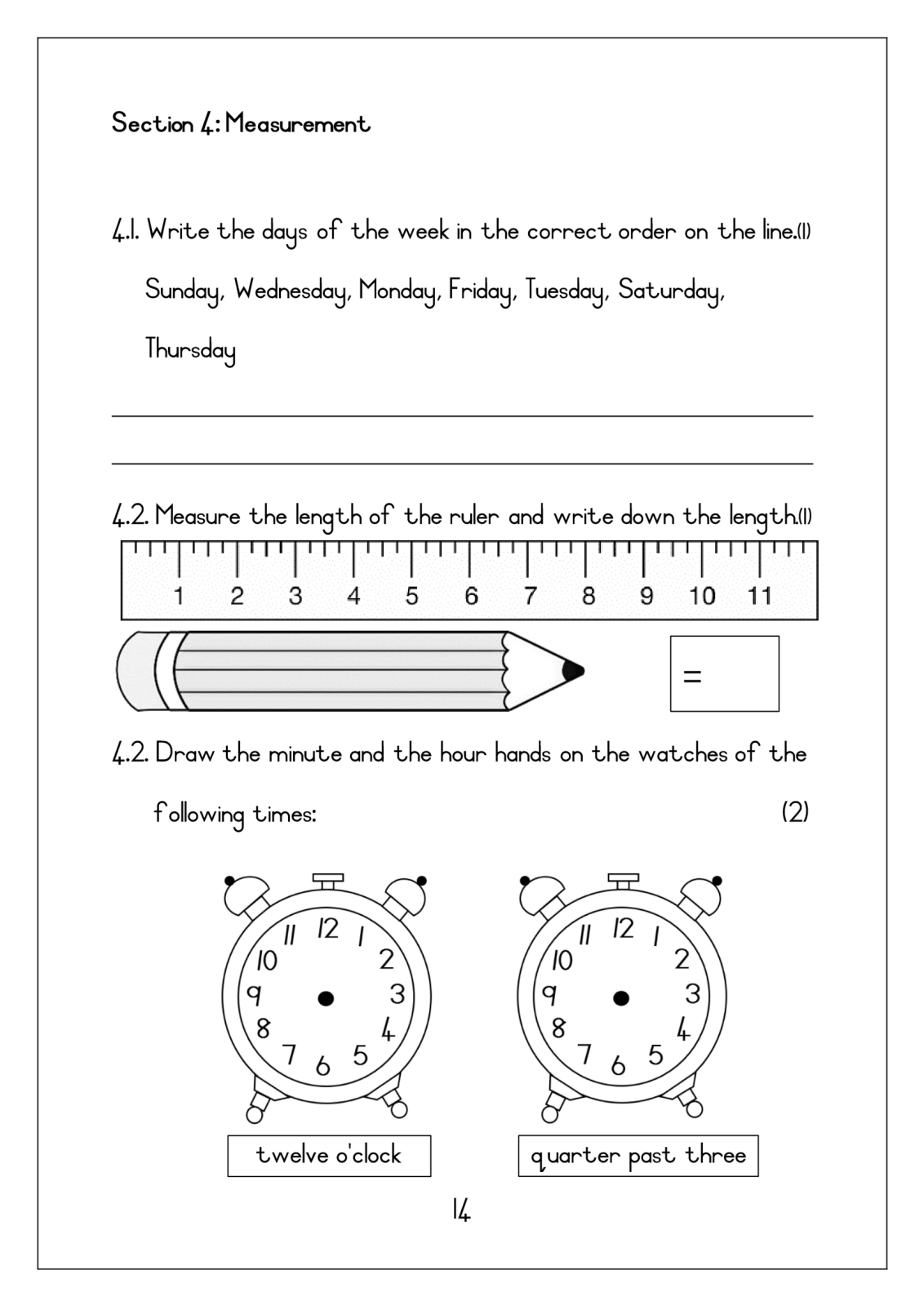 GRATIS Graad 2 Wiskunde assessering KWARTAAL 4 / FREE Grade 2